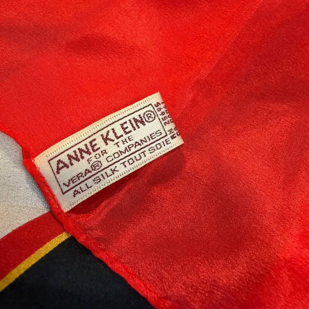 Vintage Anne Klein Red Black White 31
